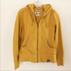 American Giant Classic Zip Up Hoodie L Mustard